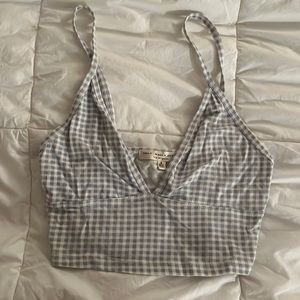 Checkered crop top